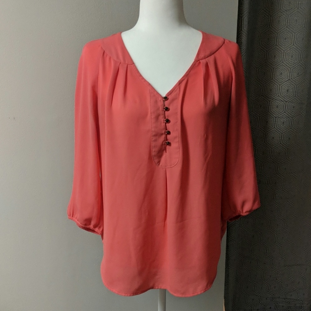 Flowy Pink Chiffon Top